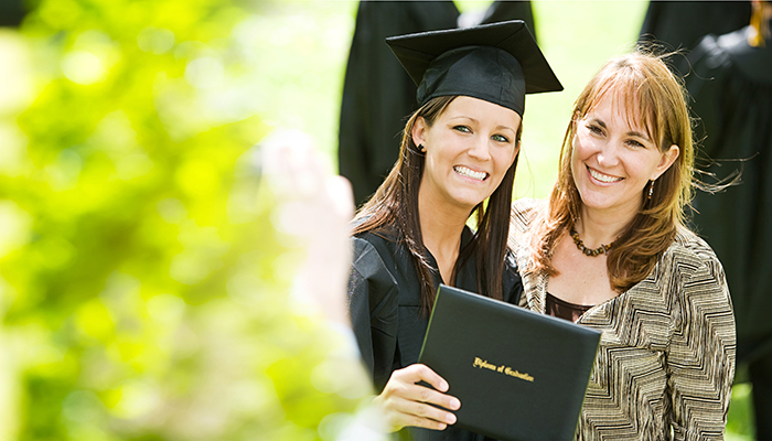 Student graduating