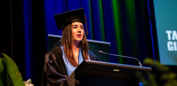Apprentice of the Year Amber Leyshan graduates