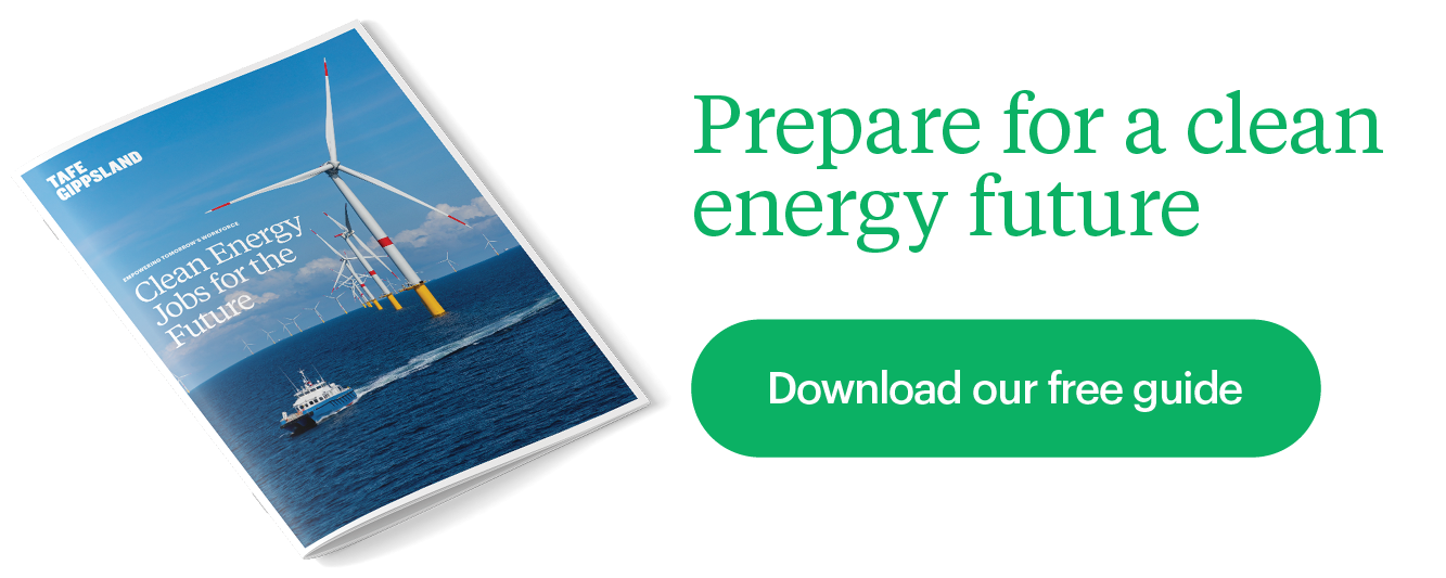 Download our free Clean Energy Course Guide guide