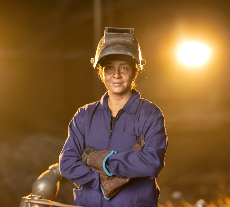 TAFE-Gippsland-Female-Welding-Ticket