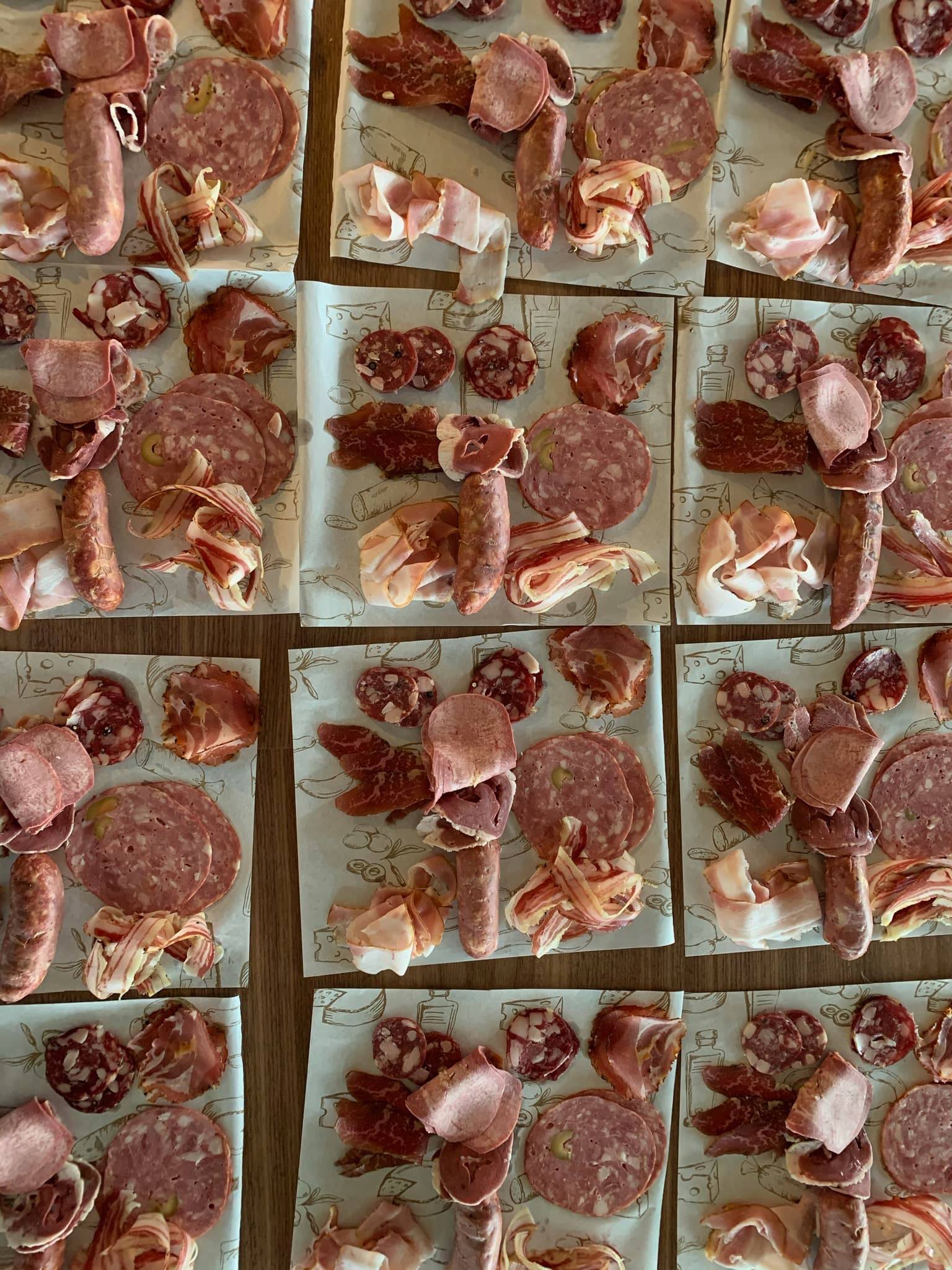 Charcuterie packs for students to taste at home, not the wurst idea