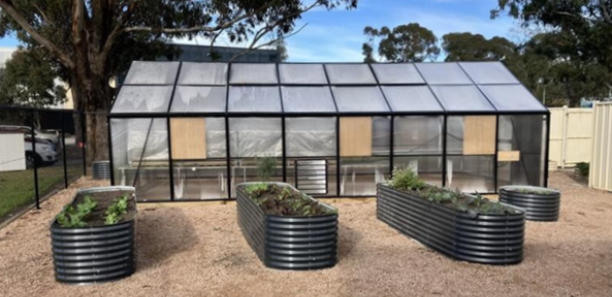 Waratah greenhouse and garden beds are now complete