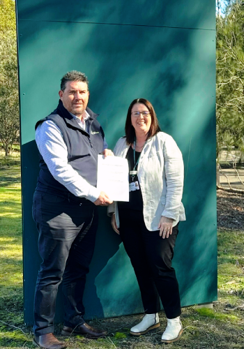 David Gamble (WestVic) and Linda Austin (TAFE Gippsland)