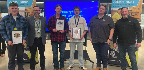 TAFE Gippsland's WorldSkills regional Turning category winners