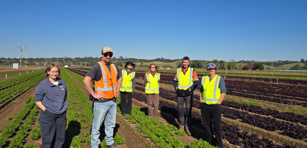 Students at Riviera Vegetable Production Farm