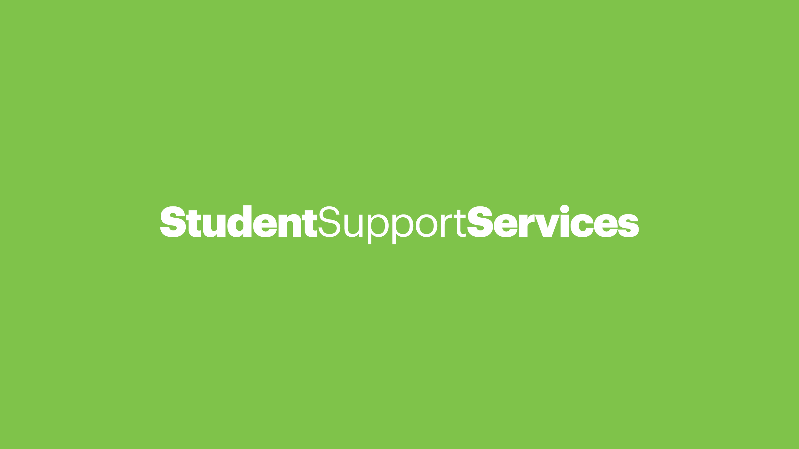 Student Support Services